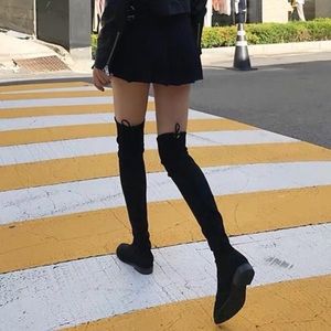 Stuart Weizman Over the knee faux suede boots